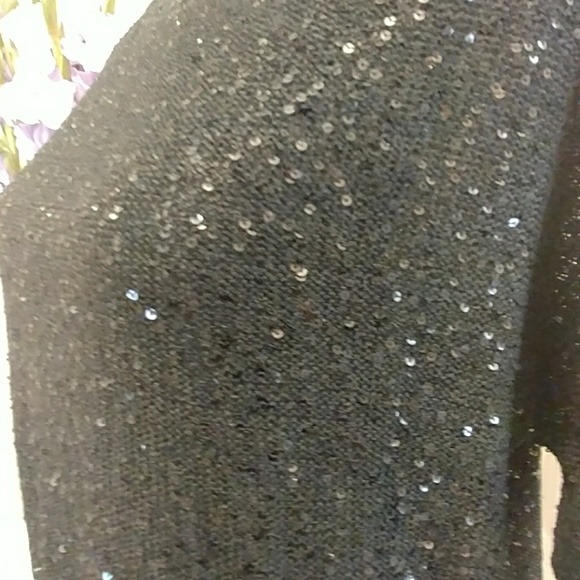 Nue Options Petite Sequin Top-PL - Picture 2 of 6